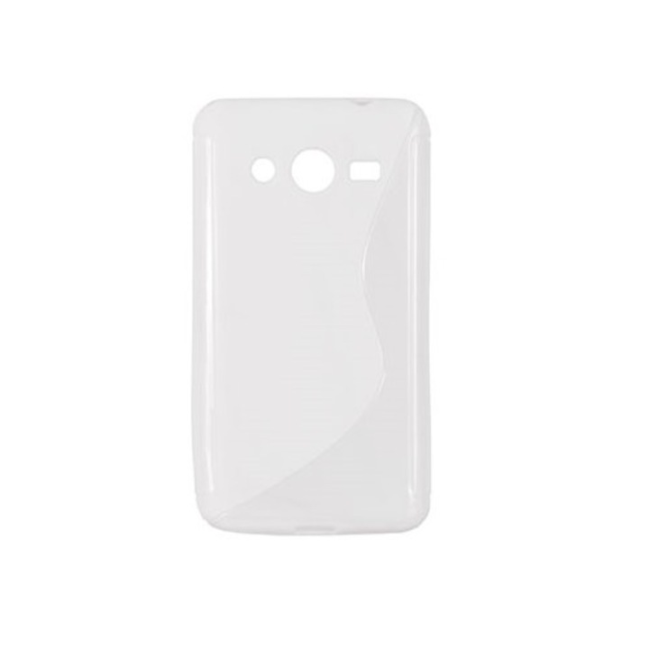 Капак Съвместим с Samsung Galaxy Core 2 G355H, S Line, силиконов, бял
