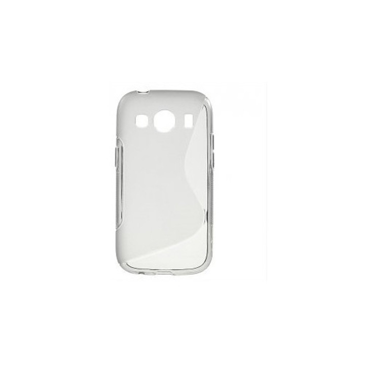 Кейс Съвместим с Samsung Galaxy Ace Style G310, S Line, Силиконов, прозрачен
