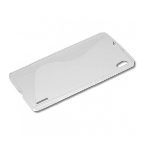 Husa Huawei Ascend P7, S Line, Silicon, alb