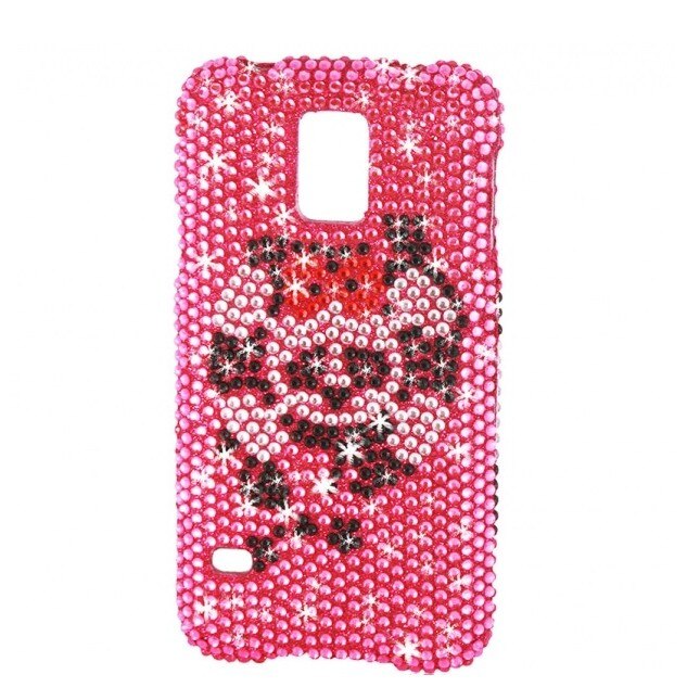 Husa Samsung Galaxy S4 i9500 , Diamond Skull , plastic, roz