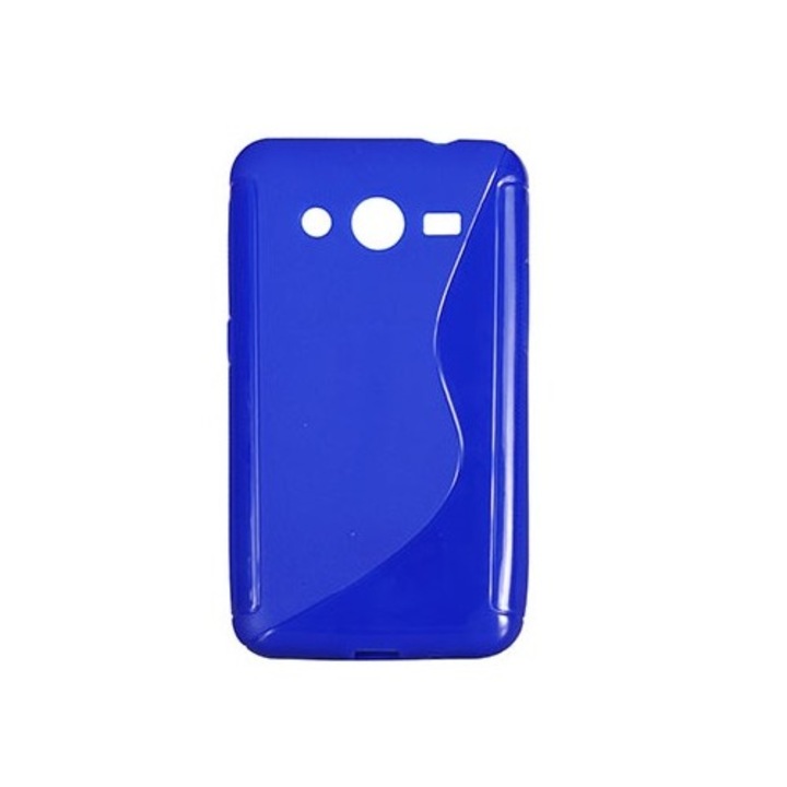 Капак Съвместим с Samsung Galaxy Core 2 G355H, S Line, силиконов, син