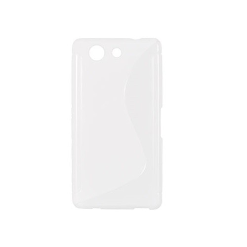 Husa Sony Ericsson Xperia Z4 mini, silicon, S Line, alb