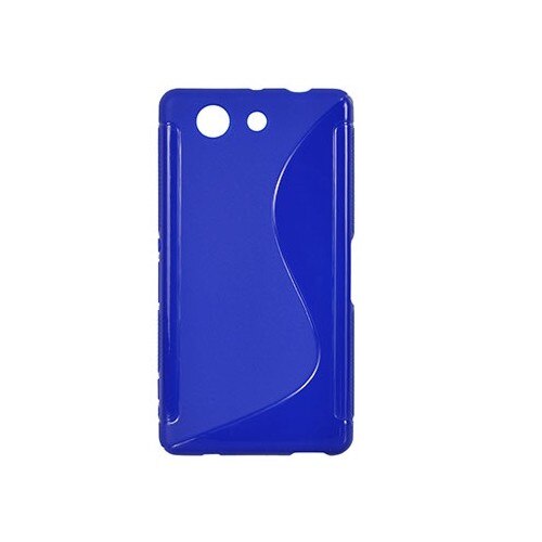 Husa Sony Ericsson Xperia Z4 mini, silicon, S Line, albastru