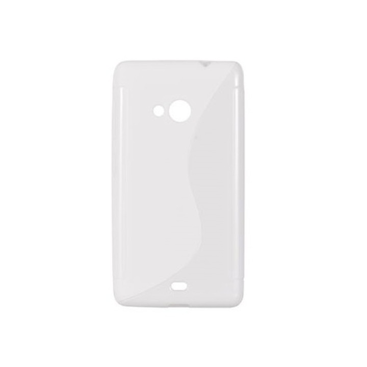Калъф за Nokia lumia 535, силиконов, S Line, бял