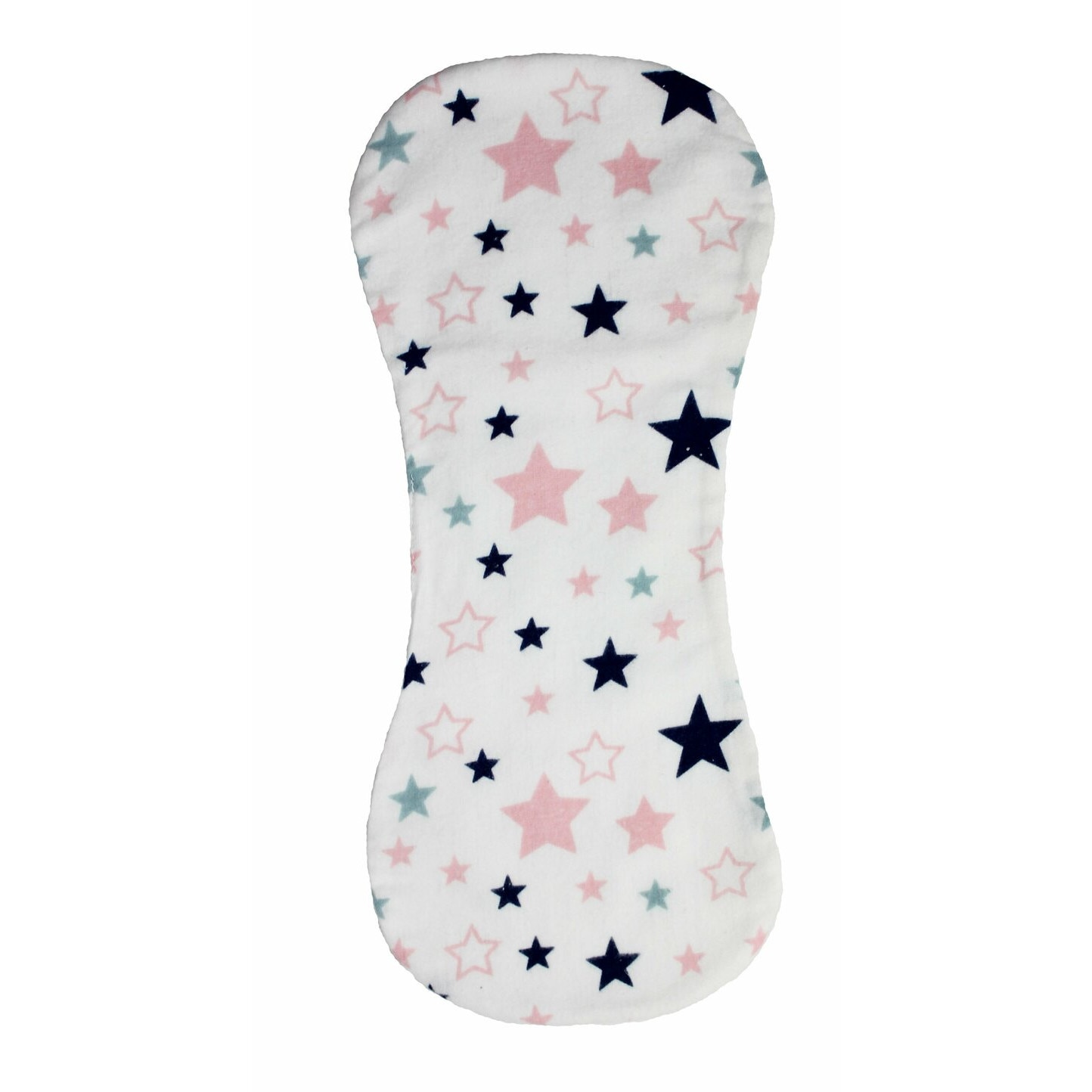 Protectie anti-regurgitare, stelute roz si bluemarin, 45x19cm