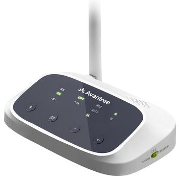 Adaptor Bluetooth transmitator si receptor 2 in 1 Avantree , Bluetooth 5.0, Certificat aptX-HD Low latency, Alb Adaptor Bluetooth transmitator si receptor 2 in 1 Avantree , Bluetooth 5.0, Certificat aptX-HD Low latency, Alb