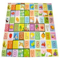 Covor de joaca educativ copii cu 2 fete, 180 x 150 x 1 cm,3-30