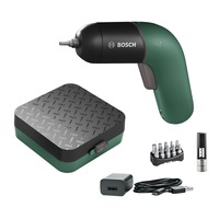 Set de surubelnite cu acumulator, Bosch, IXO 6 Litiu-ion Vino, Verde/Negru