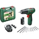 Masina de gaurit si insurubat (bormasina) pe acumulator Bosch EasyDrill 1200, 12 V, 1.5 Ah, 1500 RPM, 30 Nm, 2 acumulatori, incarcator, set burghiu si biti, valiza profesionala