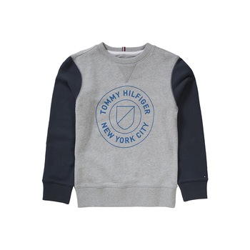 Bluza cu imprimeu baieti, Tommy Hilfiger, albastru/gri, 164 cm, 13-14 ani Bluza cu imprimeu baieti, Tommy Hilfiger, albastru/gri, 164 cm, 13-14 ani