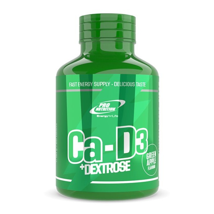 Energizant, Calciu-D3 + Dextroza, mar verde, 60 tablete masticabile