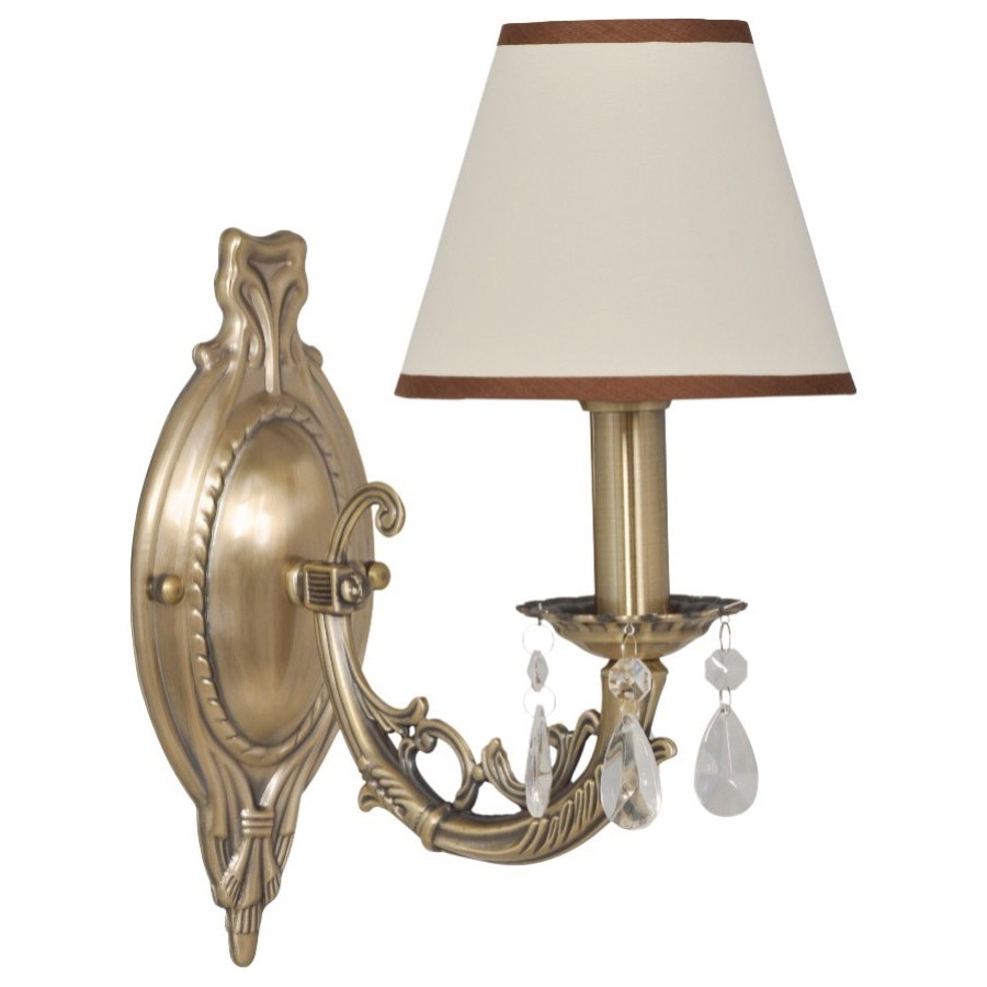 Aplica Kena, 1xE14, Metal, Abajur textil, Klausen