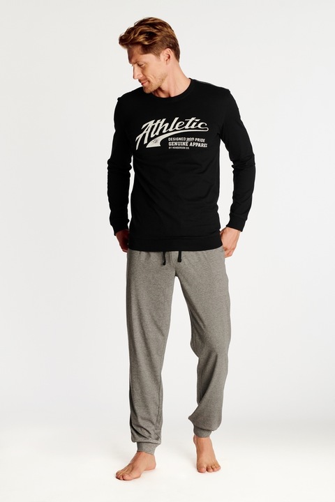 Pijamale pentru barbati Henderson Optimist, negre, Negru