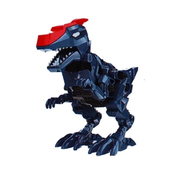 Set cuburi de construit Robozaur cu baterii, Velociraptor, Bleumarin, 6 ani + Set cuburi de construit Robozaur cu baterii, Velociraptor, Bleumarin, 6 ani +