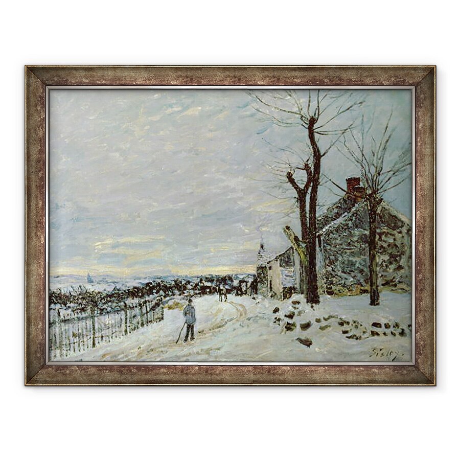 Tablou inramat - Alfred Sisley - Zapada la Veneux-Nadon, 60 x 80 cm