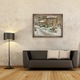 Tablou inramat - Eugene Chigot - Gradina sub zapada, 60 x 80 cm
