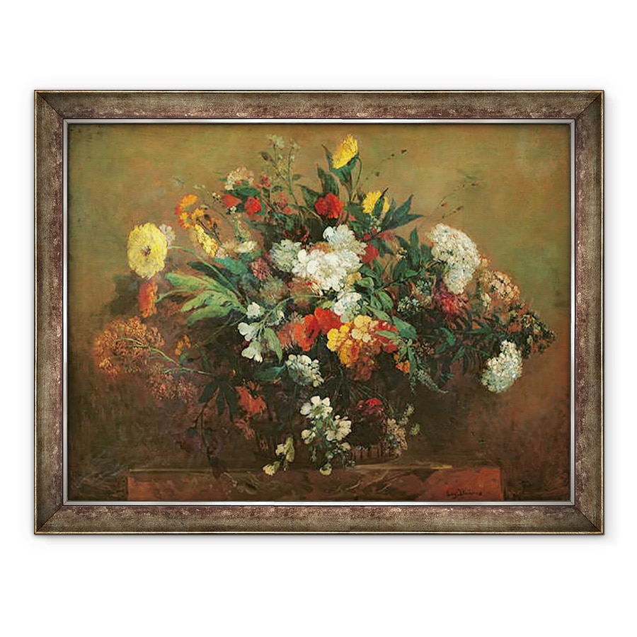 Tablou inramat - Ferdinand Victor Eugene Delacroix - Flori, 60 x 80 cm