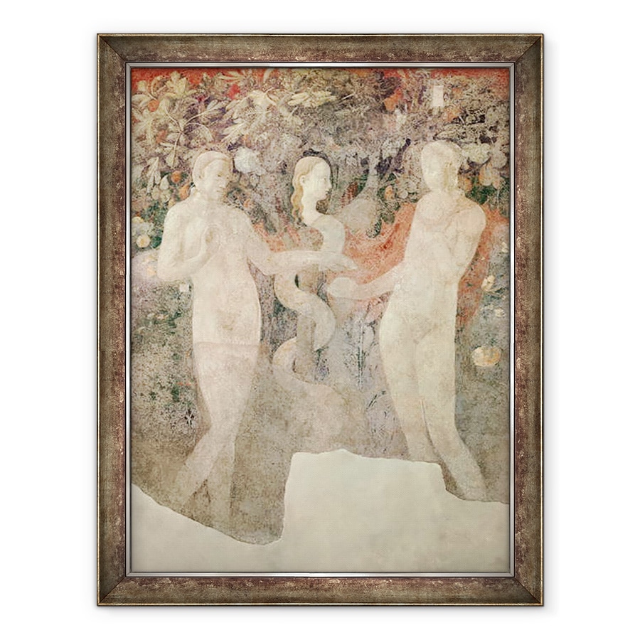 Tablou inramat - Paolo Uccello - Crearea Evei si a pacatului originar detaliu al pacatului originar, 60 x 80 cm