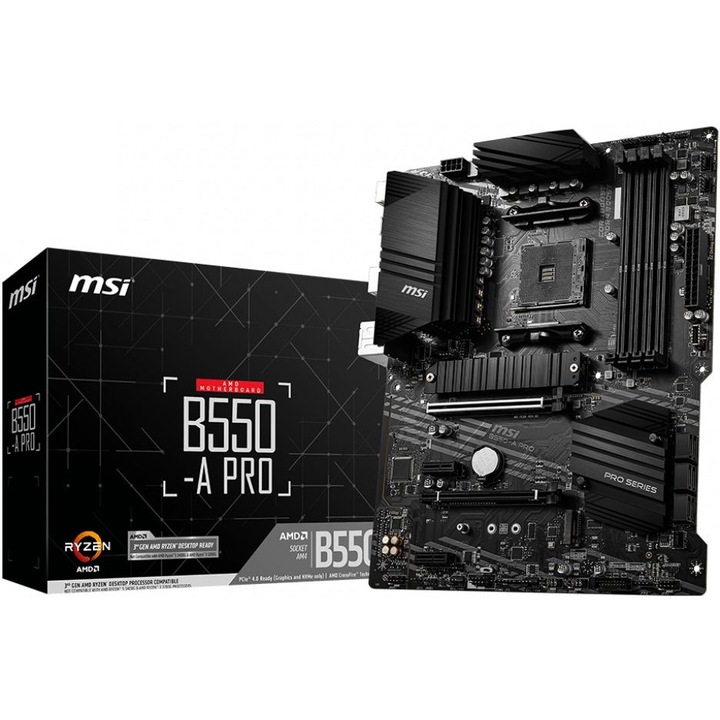 Дънна платка MSI B550-A PRO, Socket AM4