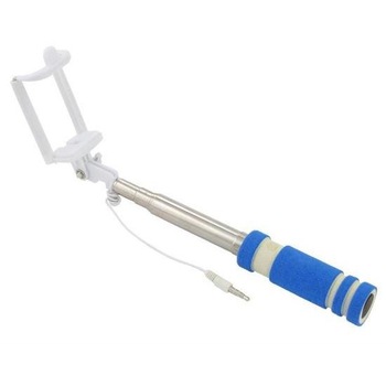 Selfie stick cu fir alb,albastru, Esperanza Selfie stick cu fir alb,albastru, Esperanza