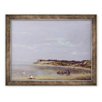 Tablou inramat - Eugene Louis Boudin - Coasta de la La Heve, 70 x 90 cm Tablou inramat - Eugene Louis Boudin - Coasta de la La Heve, 70 x 90 cm
