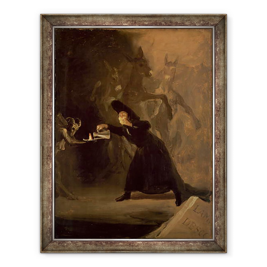 Tablou inramat - Francisco Jose de Goya y Lucientes - O scena din El Hechizado por Fuerza The Forcibly Bewitched c.1798, 70 x 90 cm