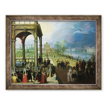 Tablou inramat - Louis de Caullery - Sarbatoarea intr-un palat, 70 x 90 cm Tablou inramat - Louis de Caullery - Sarbatoarea intr-un palat, 70 x 90 cm