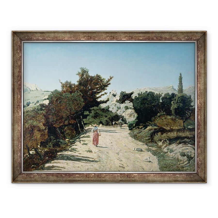 Tablou inramat - Paul Camille Guigou - Ruta de la Gineste, langa Marsilia, 70 x 90 cm