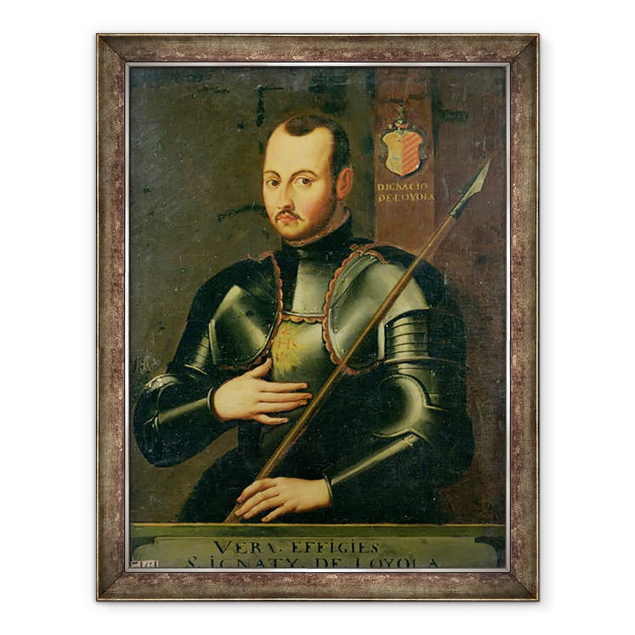 Tablou inramat - Scoala franceza - Sfantul Ignatiu de Loyola 1491-1556, 70 x 90 cm