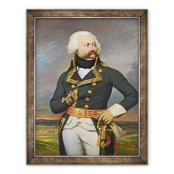 Tablou inramat - Joseph Desire Court - Generalul Adam Philippe 1740-93 Conte de Custine, 70 x 90 cm Tablou inramat - Joseph Desire Court - Generalul Adam Philippe 1740-93 Conte de Custine, 70 x 90 cm