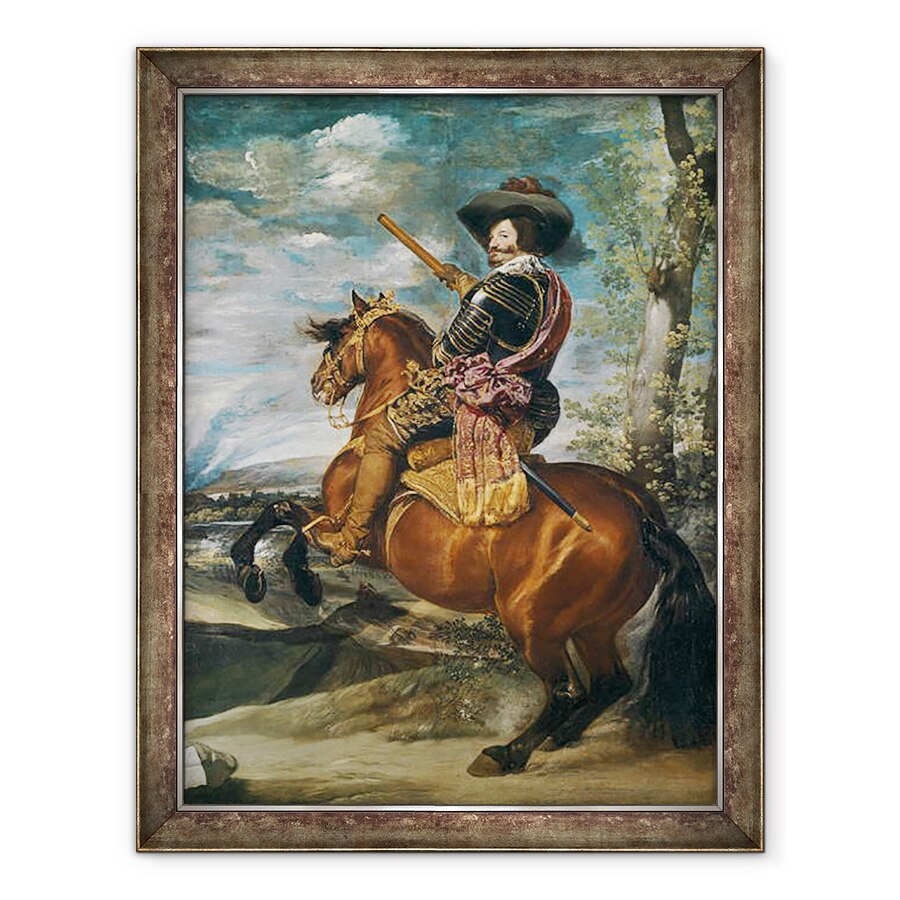 Tablou inramat - Diego Rodriguez de Silva y Velazquez - Portretul ecvestru al lui Don Gaspar de Guzman 1587-1645 Conte-Duce de Olivares, 70 x 90 cm