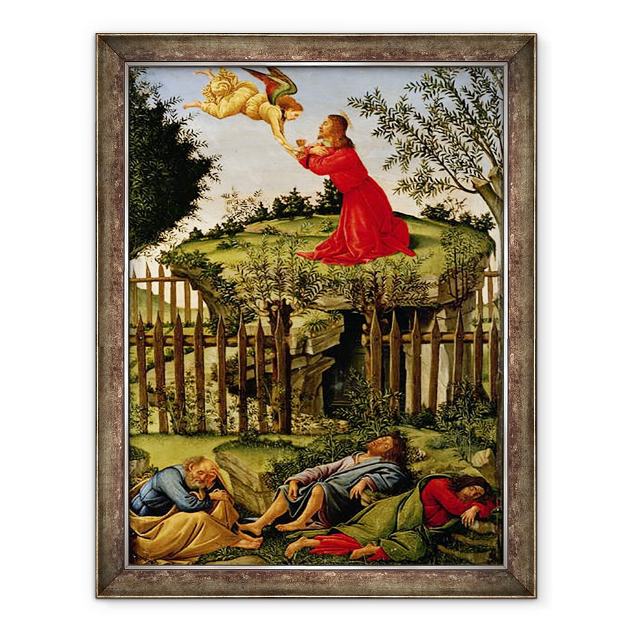 Tablou inramat - Sandro Botticelli - Agonia din gradina, 70 x 90 cm