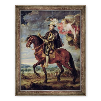 Tablou inramat - Peter Paul Rubens - Filip al II-lea 1527-98 incoronat de Victorie, 70 x 90 cm Tablou inramat - Peter Paul Rubens - Filip al II-lea 1527-98 incoronat de Victorie, 70 x 90 cm