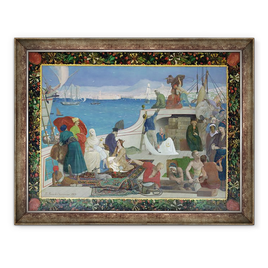 Tablou inramat - Pierre Puvis de Chavannes - Marsilia, Poarta Orientului, 70 x 90 cm