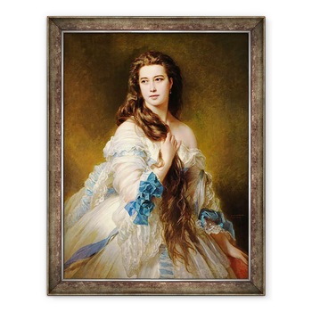 Tablou inramat - Franz Xaver Winterhalter - Portret De Madame Rimsky-Korsakov 1833-78 nee Varvara Dmitrievna Mergassov, 70 x 90 cm Tablou inramat - Franz Xaver Winterhalter - Portret De Madame Rimsky-Korsakov 1833-78 nee Varvara Dmitrievna Mergassov, 70 x 90 cm