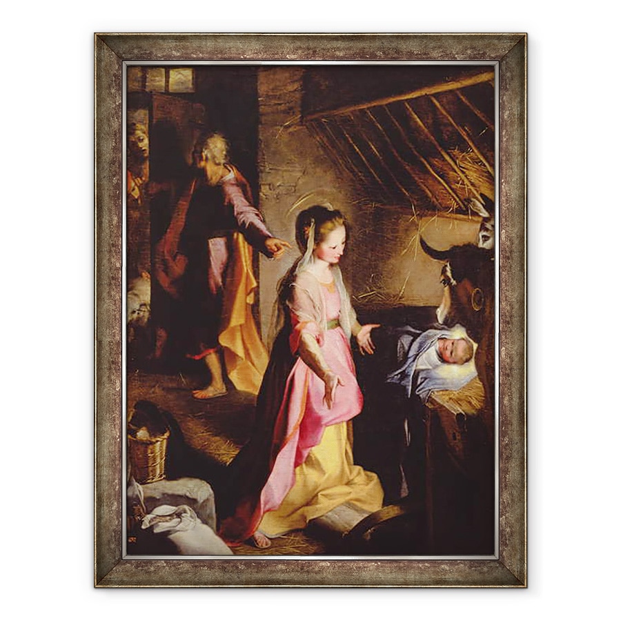 Tablou inramat - Federico Fiori Barocci - Adorarea Copilului, 70 x 90 cm