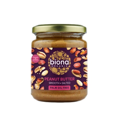 Unt de arahide smooth cu sare, Biona, bio, 250g