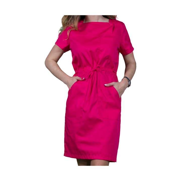 Sarafan Metos, maneca scurta, rosu, marimea M