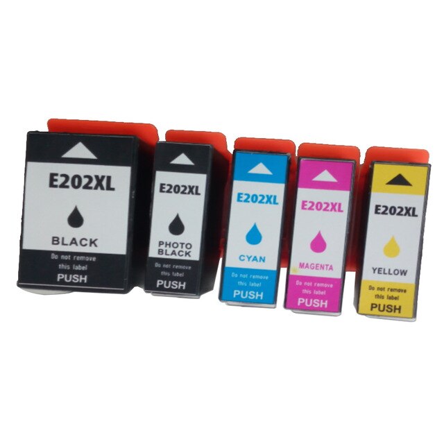 Set 5 cartuse compatibile Epson T202XL , Black, Photo Black, Cyan, Magenta 550 pagini