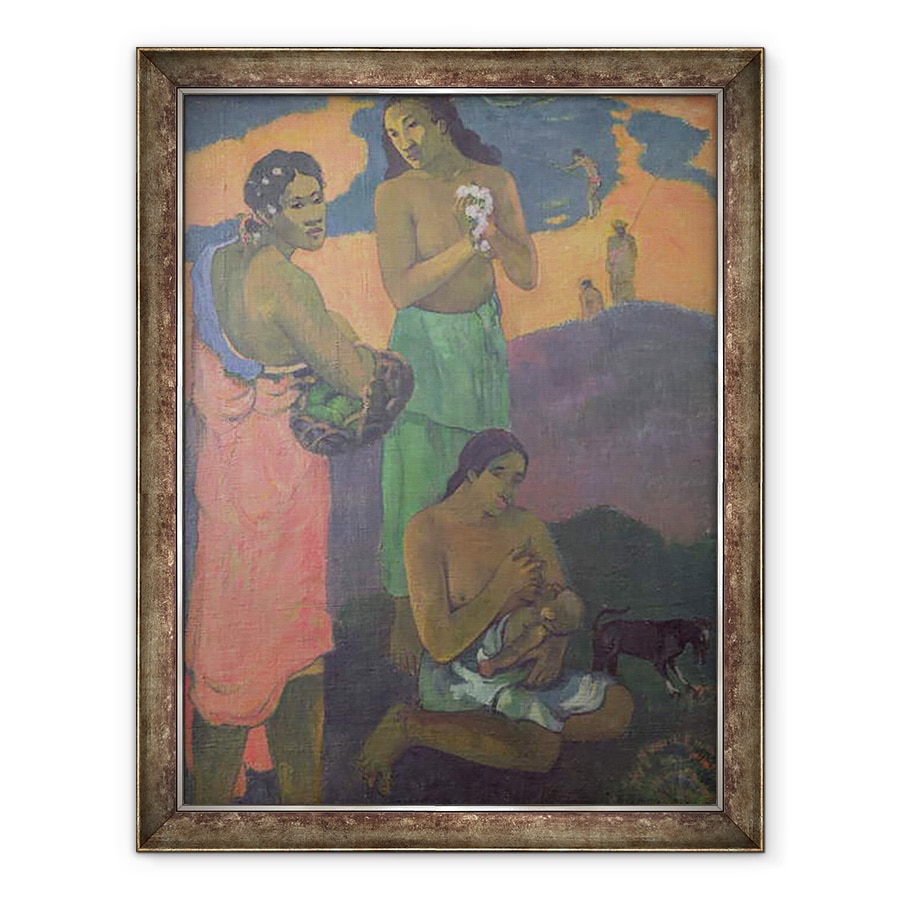 Tablou inramat - Paul Gauguin - Maternitate, sau trei femei pe malul marii, 60 x 80 cm