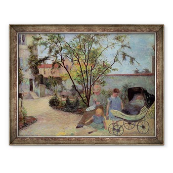 Tablou inramat - Paul Gauguin - Cifre intr-o gradina, 70 x 90 cm Tablou inramat - Paul Gauguin - Cifre intr-o gradina, 70 x 90 cm