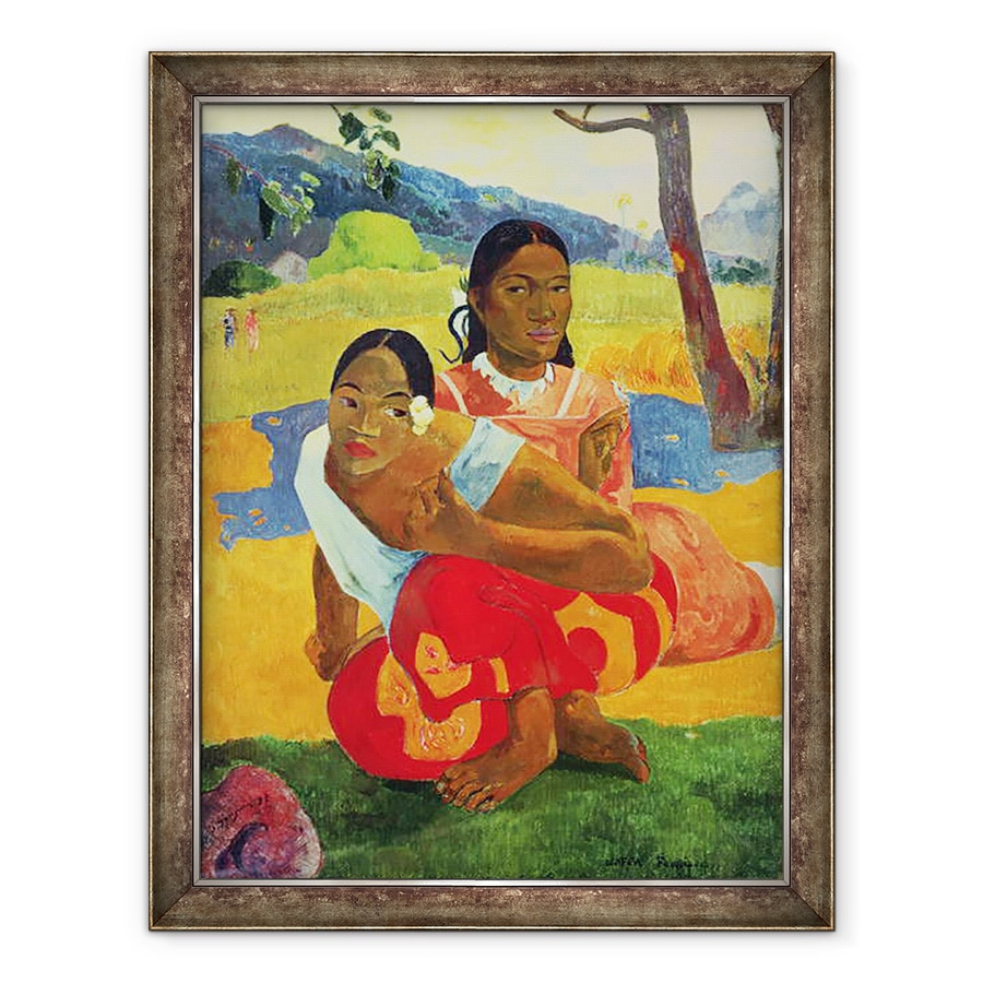 Tablou inramat - Paul Gauguin - Nafea Faaipoipo Cand te casatoresti?, 60 x 80 cm
