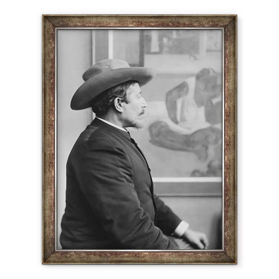 Tablou inramat - French Photographer - Paul Gauguin 1848-1903 in fata panzelor sale, 60 x 80 cm