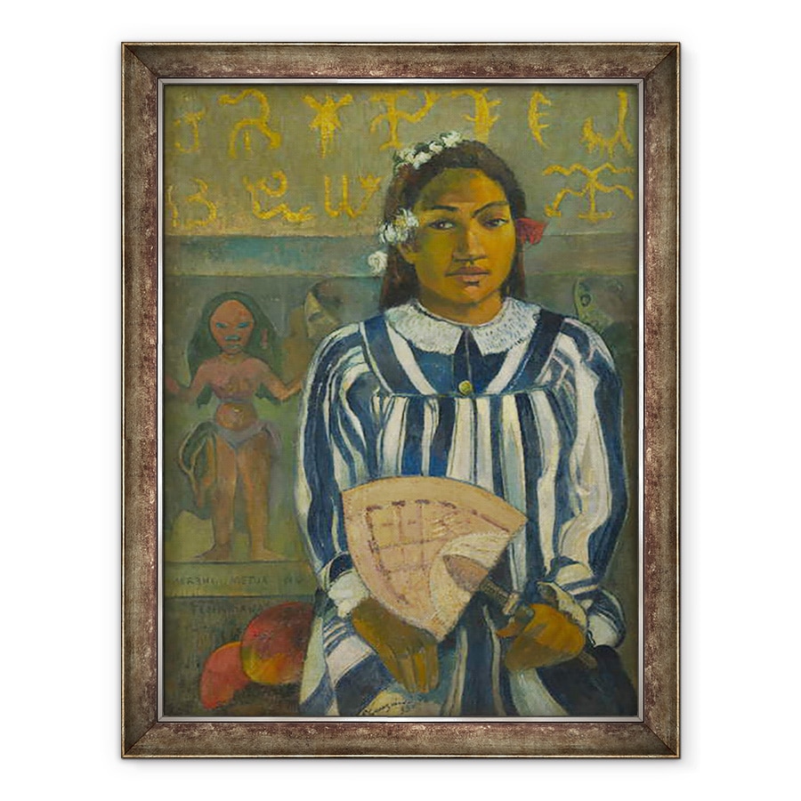 Tablou inramat - Paul Gauguin - Stramosii lui Tehamana sau Tehamana are multi parinti Merahi metua no Tehamana, 70 x 90 cm