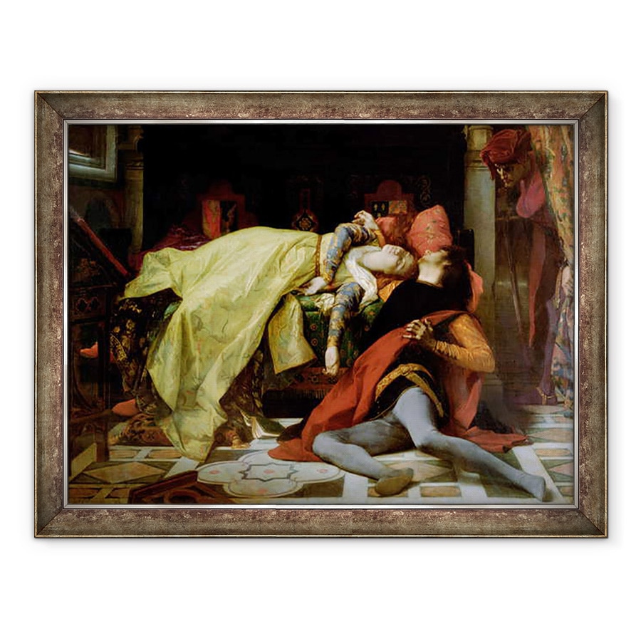 Tablou inramat - Alexandre Cabanel - Moartea lui Francesca da Rimini si Paolo Malatesta, 70 x 90 cm