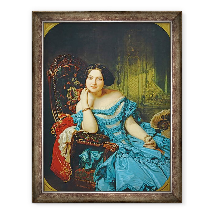 Tablou inramat - Federico de Madrazo y Kuntz - Portret De Amalia de Llano y Dotres, Contesa De Vilches, 70 x 90 cm