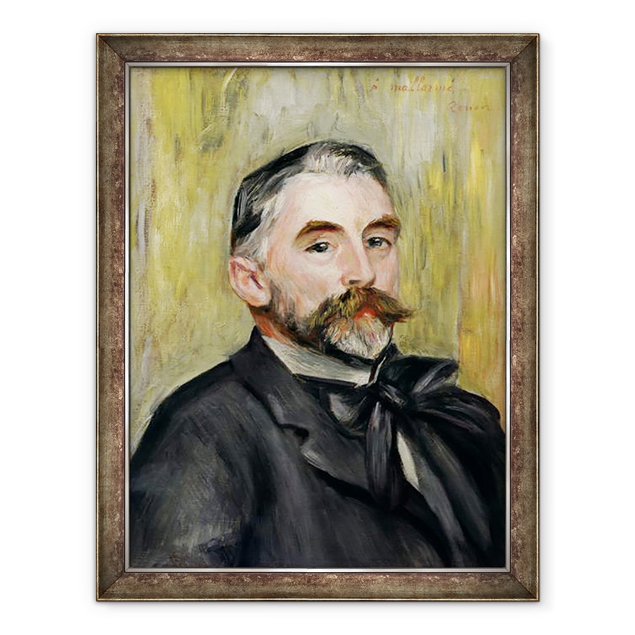 Tablou inramat - Pierre Auguste Renoir - Portretul lui Stephane Mallarme 1842-98 1892, 70 x 90 cm