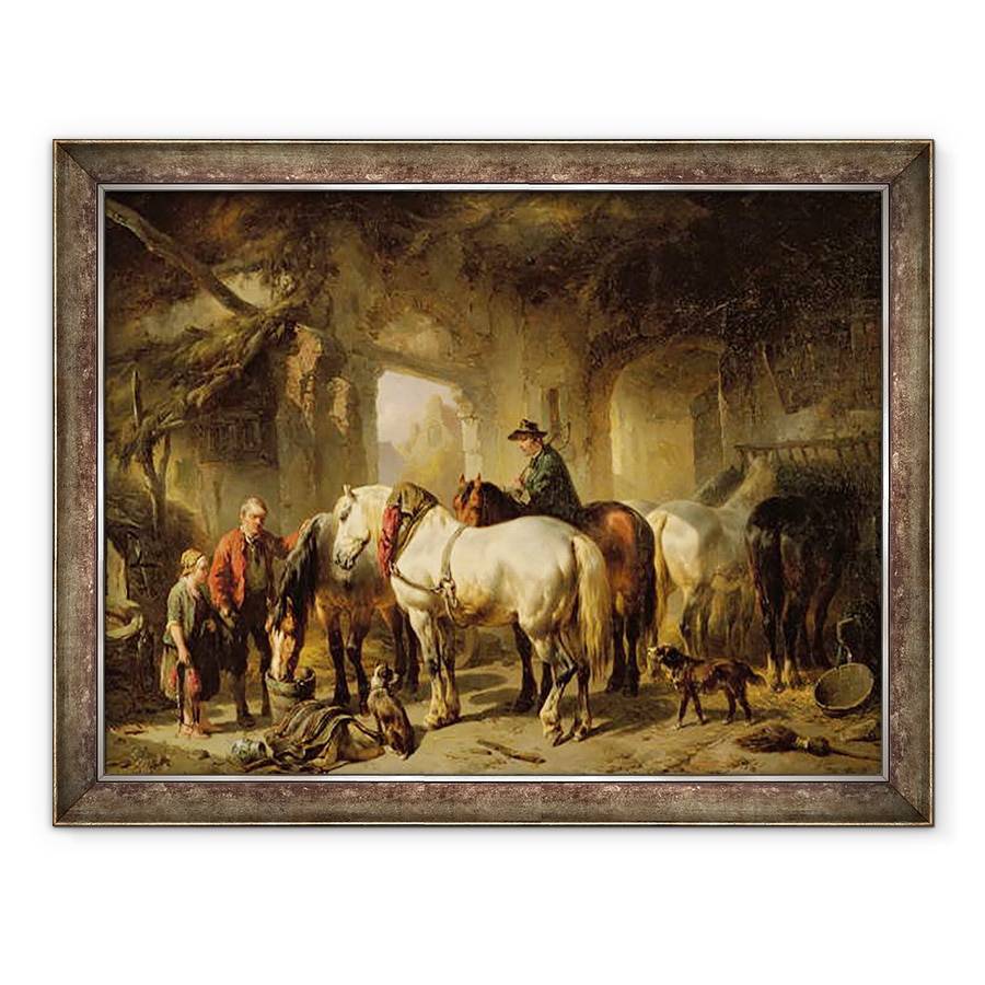 Tablou inramat - Wouter Verschuur - Cai hranire in grajd, 70 x 90 cm