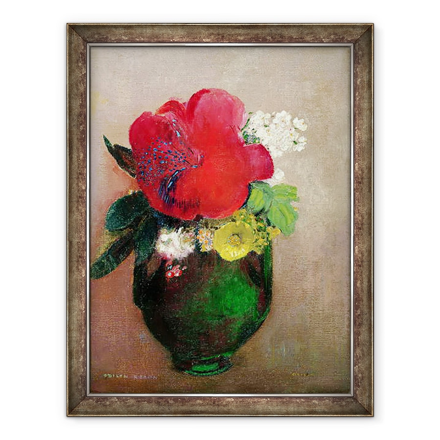 Tablou inramat - Odilon Redon - Poppy Rosu, 70 x 90 cm