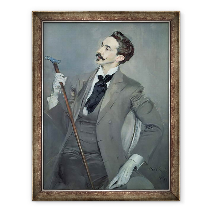 Tablou inramat - Giovanni Boldini - Contele Robert de Montesquiou 1855-1921 1897, 70 x 90 cm